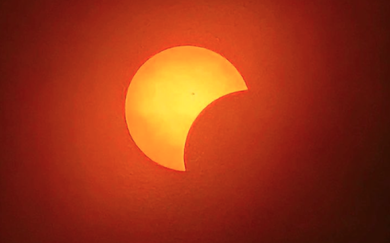 Eclipse photo taken by Hartwell resident Jessica Sanders.