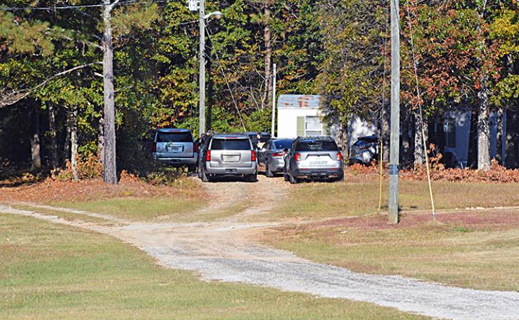 Multiple GBI vehicles were seen Thursday at 350 Liberty Hill Church Road in Hartwell. (Dan Hunt/The Hartwell Sun)