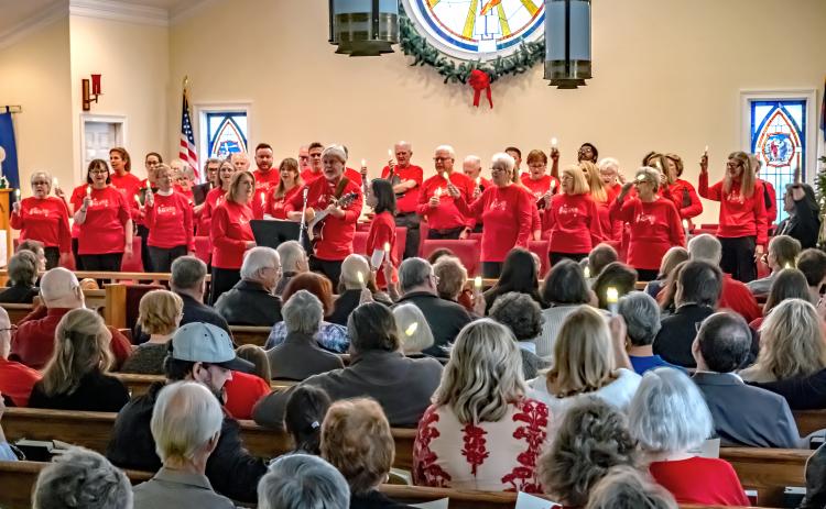 The Hart Community Chorus presented “A Christmas Celebration in Song” this past Thursday evening and again on Saturday afternoon at Faith Lutheran Church to standing room only audiences. Under the direction of Maureen DeLoach, the chorus sang some of the beautiful music of Christmas.