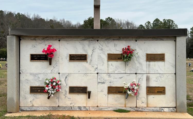 The mausoleum inside the Nancy Hart Memorial Park.On Jan. 16, the Board of Cemeterians officially issued an emergency order for the park to cease and desist their violations of the Georgia Cemetery and Funeral Services Act of 2000. The Secretary of State “determined it is in the public interest to issue this Emergency Order.”