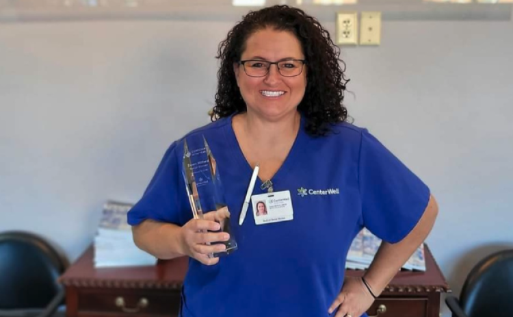 Hartwell’s Dawn Milford was named a 2023 National Clinician of the Year by CenterWell Home Health.
